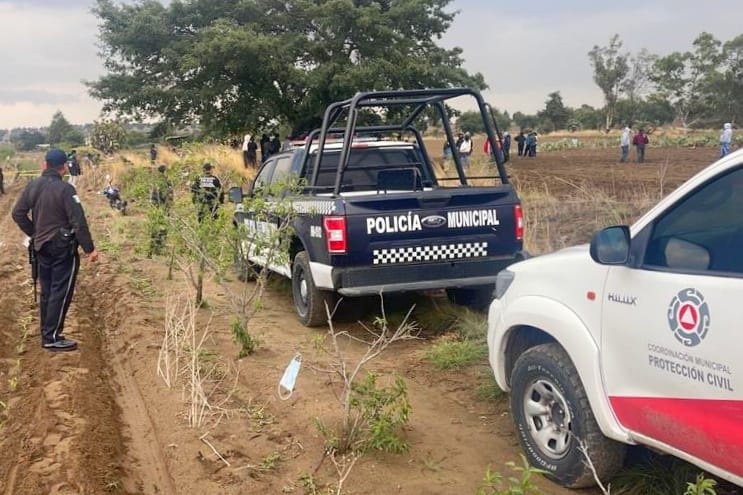Resguarda Policía Municipal de Huamantla área donde se halló una persona sin vida